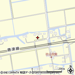佐賀県小城市三日月町金田195周辺の地図