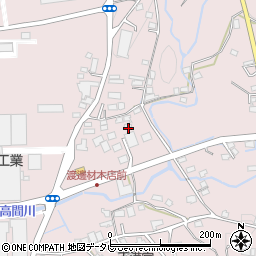 福岡県八女郡広川町日吉804-1周辺の地図