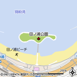 田ノ浦公園周辺の地図