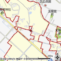福岡県久留米市荒木町藤田1043周辺の地図