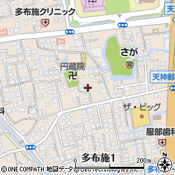 佐賀県佐賀市多布施2丁目8周辺の地図