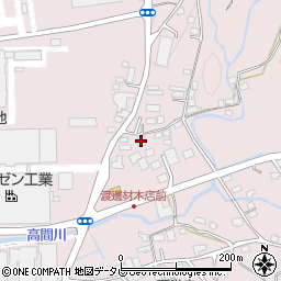 福岡県八女郡広川町日吉800-8周辺の地図