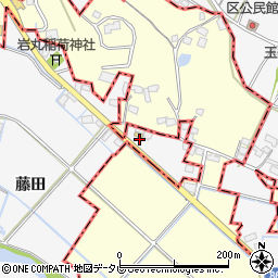 福岡県久留米市荒木町藤田1065周辺の地図