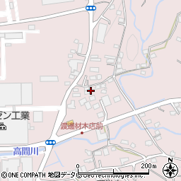 福岡県八女郡広川町日吉800周辺の地図