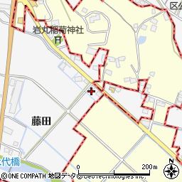 福岡県久留米市荒木町藤田1067周辺の地図
