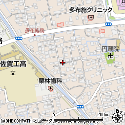 佐賀県佐賀市多布施2丁目14-15周辺の地図