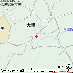 大分県玖珠郡玖珠町大隈1604周辺の地図
