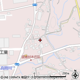 福岡県八女郡広川町日吉800-3周辺の地図