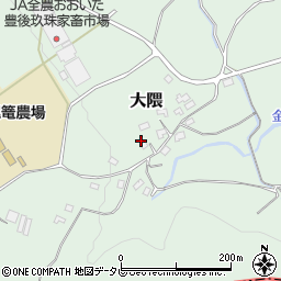 大分県玖珠郡玖珠町大隈1608周辺の地図