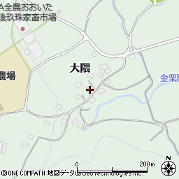 大分県玖珠郡玖珠町大隈1594周辺の地図