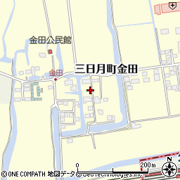 佐賀県小城市三日月町金田1261周辺の地図