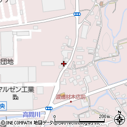 福岡県八女郡広川町日吉1276-6周辺の地図