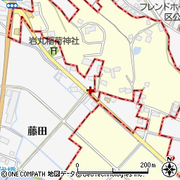 福岡県久留米市荒木町藤田1070周辺の地図