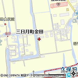 佐賀県小城市三日月町金田1207周辺の地図