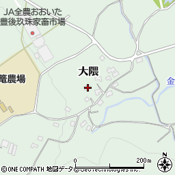 大分県玖珠郡玖珠町大隈1596-2周辺の地図