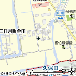 佐賀県小城市三日月町金田1136周辺の地図