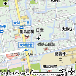 佐賀日産自動車株式会社佐賀店サービス工場周辺の地図