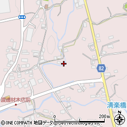 福岡県八女郡広川町日吉817周辺の地図