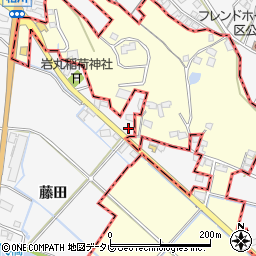 福岡県久留米市荒木町藤田1070-1周辺の地図