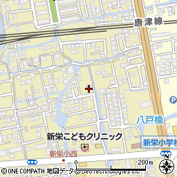佐賀県佐賀市鍋島町八戸1416-1周辺の地図