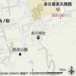 多久神社周辺の地図