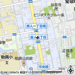佐賀県佐賀市唐人周辺の地図