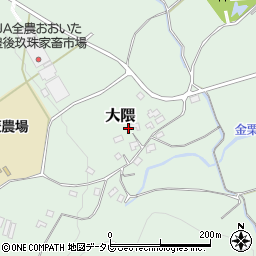 大分県玖珠郡玖珠町大隈1590-1周辺の地図