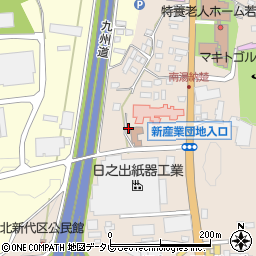 福岡県八女郡広川町新代1348-14周辺の地図
