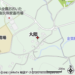 大分県玖珠郡玖珠町大隈1591周辺の地図