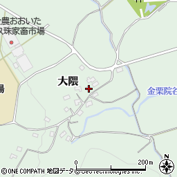 大分県玖珠郡玖珠町大隈1589-1周辺の地図