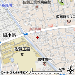 佐賀県佐賀市多布施2丁目15-25周辺の地図