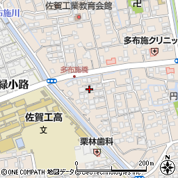 佐賀県佐賀市多布施2丁目15-22周辺の地図