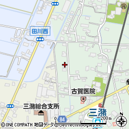 福岡県久留米市三潴町田川76周辺の地図