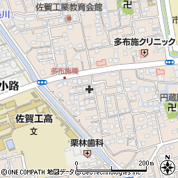 佐賀県佐賀市多布施2丁目15-18周辺の地図