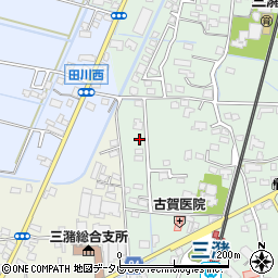 福岡県久留米市三潴町田川76-5周辺の地図