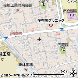 佐賀県佐賀市多布施2丁目14-42周辺の地図