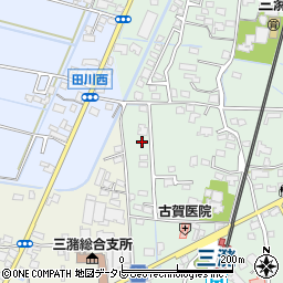 福岡県久留米市三潴町田川76-6周辺の地図