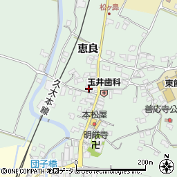大分県玖珠郡九重町恵良412周辺の地図