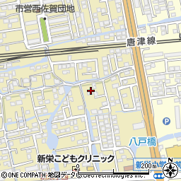 佐賀県佐賀市鍋島町八戸1417-5周辺の地図