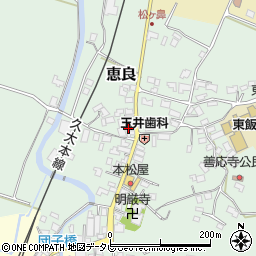 大分県玖珠郡九重町恵良414周辺の地図
