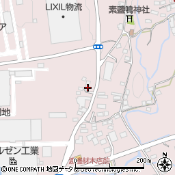 福岡県八女郡広川町日吉1276-13周辺の地図
