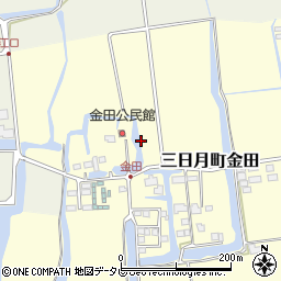 佐賀県小城市三日月町金田1308周辺の地図