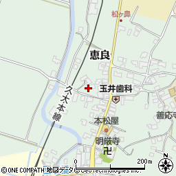 大分県玖珠郡九重町恵良409周辺の地図