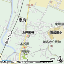 大分県玖珠郡九重町恵良419周辺の地図