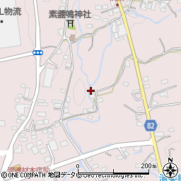 福岡県八女郡広川町日吉1240周辺の地図