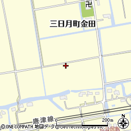 佐賀県小城市三日月町金田855周辺の地図