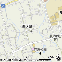佐賀県多久市多久町西ノ原1974周辺の地図