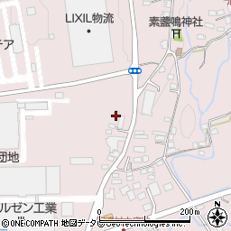 福岡県八女郡広川町日吉1270-1周辺の地図