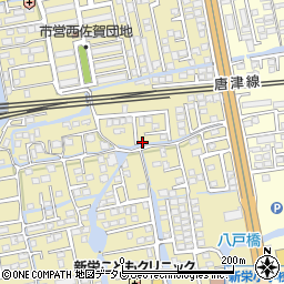 佐賀県佐賀市鍋島町八戸1624-7周辺の地図