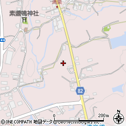 福岡県八女郡広川町日吉832-1周辺の地図
